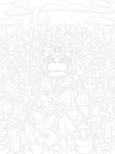Bowser conducting an underwater orchestra