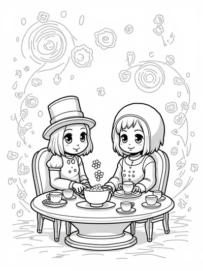 Bluey and Bingo tea party