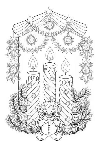 Huggy Wuggy at the candle festival