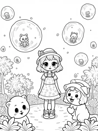 Gabby at the bubble festival