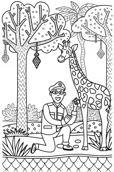 Blippi’s Fun Day at the Zoo with a Friendly Giraffe