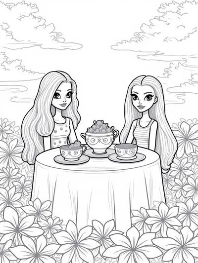 Bratz dolls tea party