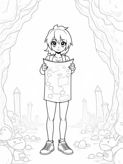 Kuromi treasure hunt in a cave