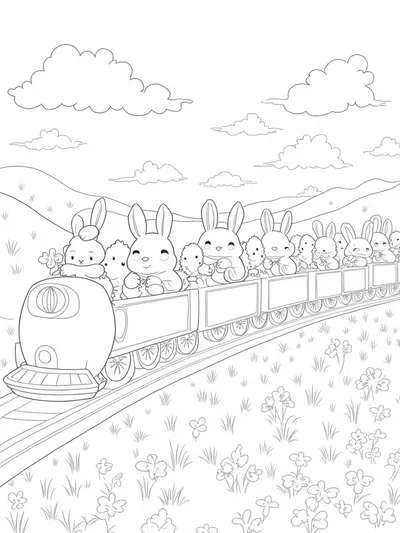 Easter egg train adventure