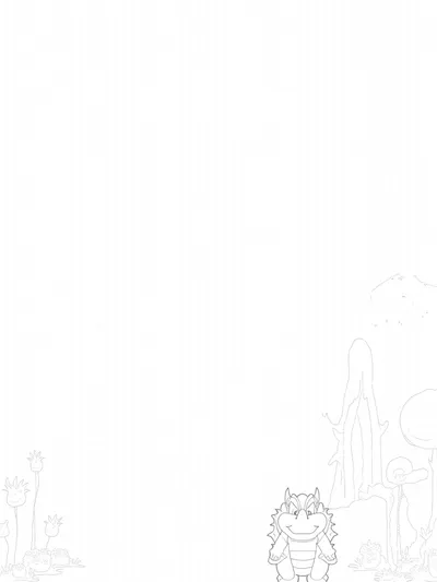Bowser exploring an alien forest