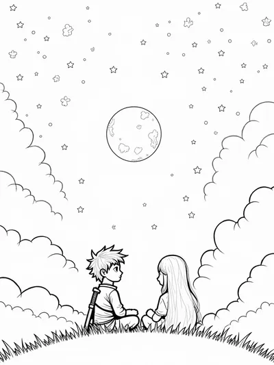 Demon Slayer and Moon Spirit