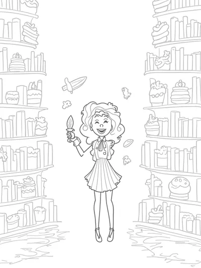 Strawberry Shortcake in the library