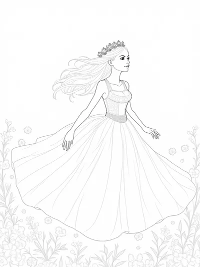 Princess dancing with the winds