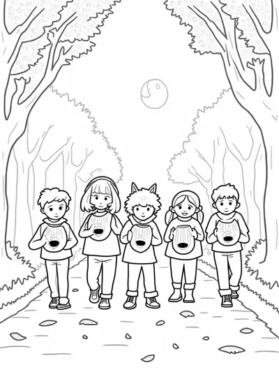 Children’s autumn lantern parade