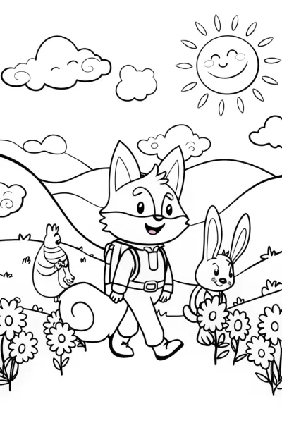 Rainbow Friends Adventure: Fox, Rabbit, and Fun Times!