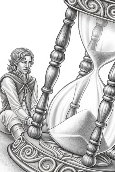 Banban discovers a magical hourglass