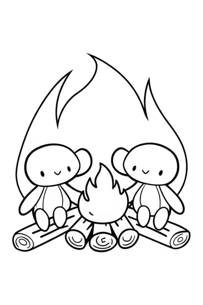 Axolotl campfire gathering