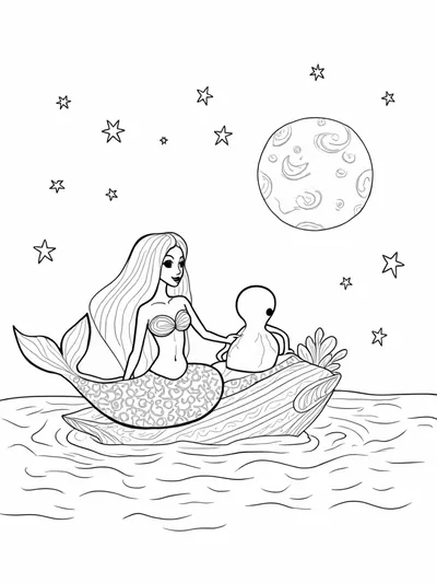 Mermaid and octopus raft ride