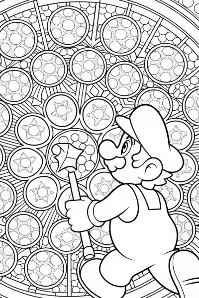 Luigi catching magical bubbles