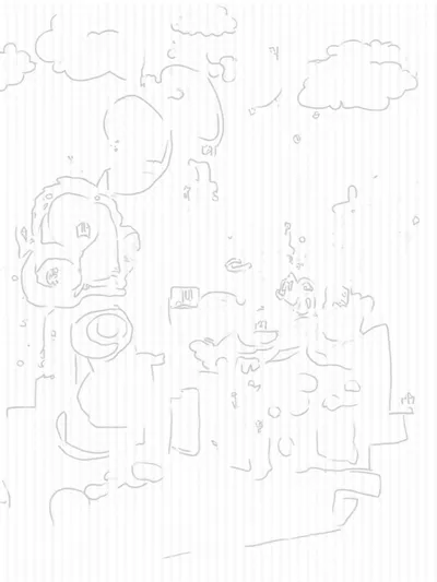 Monsters exploring a time capsule