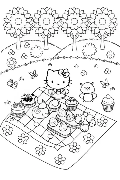 Hello Kitty’s Fun Picnic in the Garden
