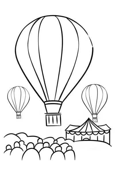 Hot air balloon festival fun