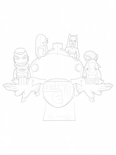 Avengers on a magical carousel