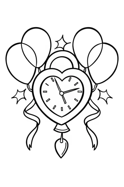 Heart-shaped time capsule celebration