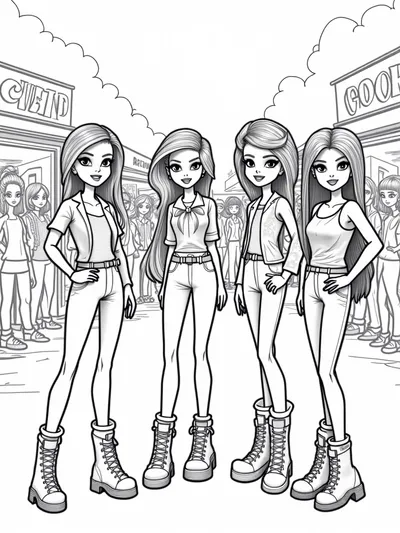 Bratz dolls at a science fair