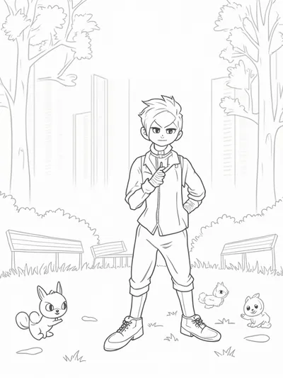 Miles Morales in the park