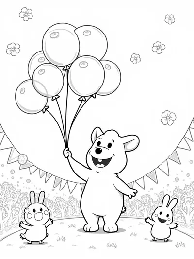 Huggy Wuggy at the balloon festival