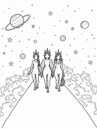Unicorns on a cosmic runway