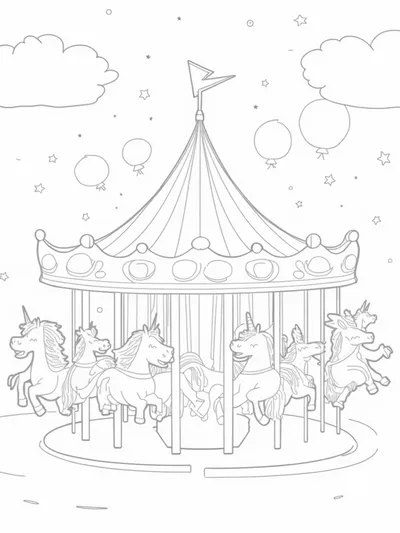 Lightning bolt carousel fun