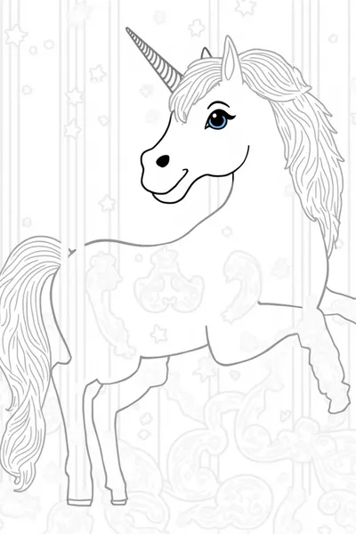 Unicorn at the magical carousel