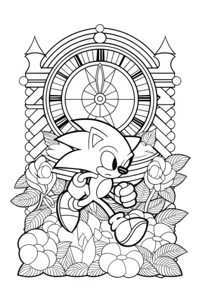 Sonic racing against a clock