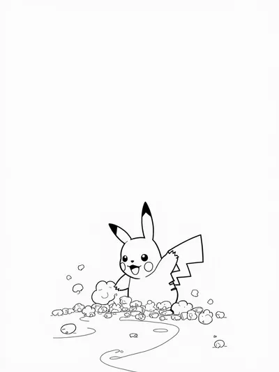 Pikachu in Candy Land