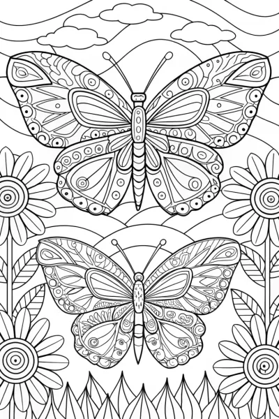 Butterflies weaving colorful dreams
