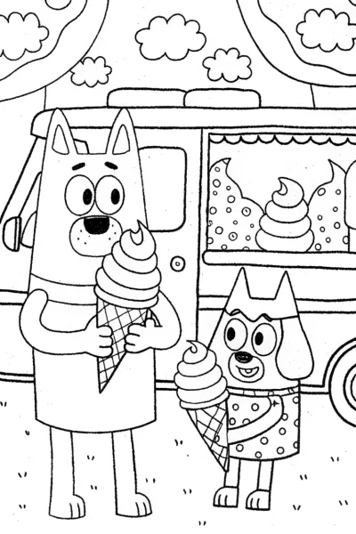 Bluey and Bingo’s Delicious Ice Cream Day!