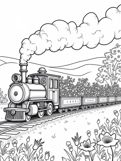 Flower train adventure