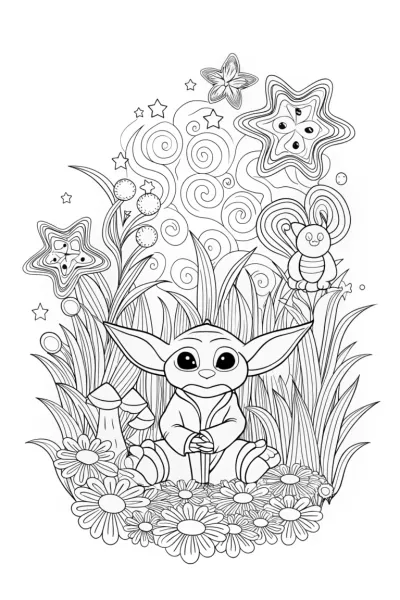 Baby Yoda’s Enchanted Garden Journey
