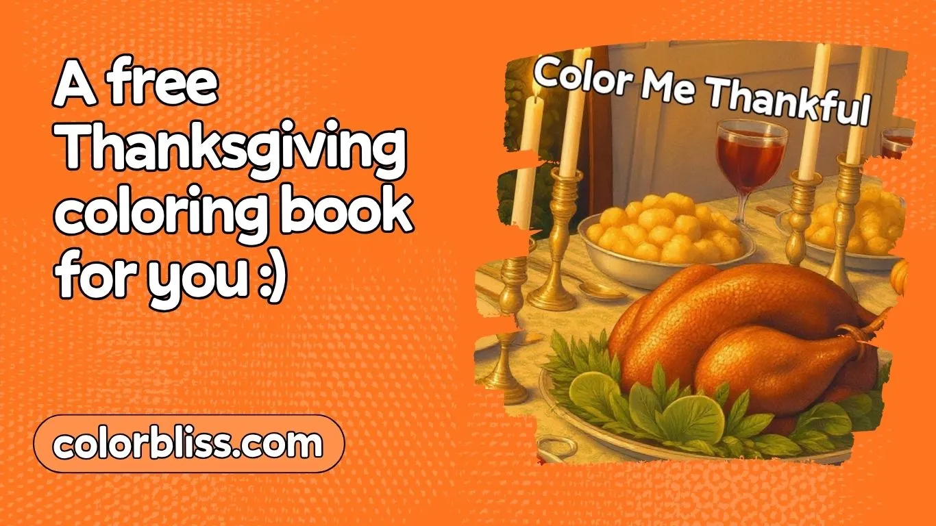Color Me Thankful: A Free ColorBliss Coloring Book