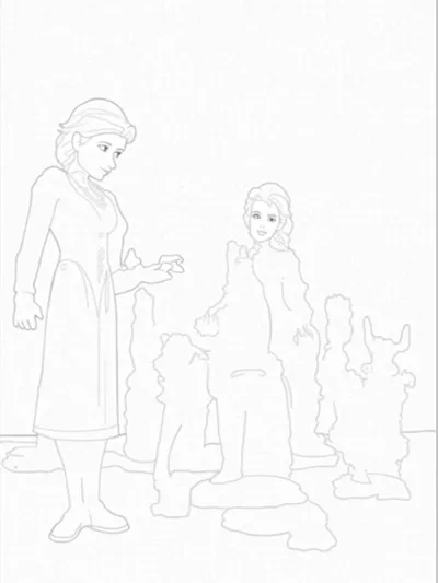 Elsa ice sculpting competition