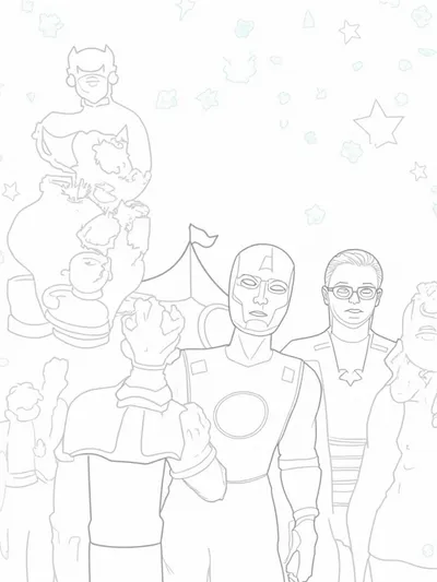 Avengers at the carnival