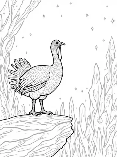 Turkey exploring a crystal cave