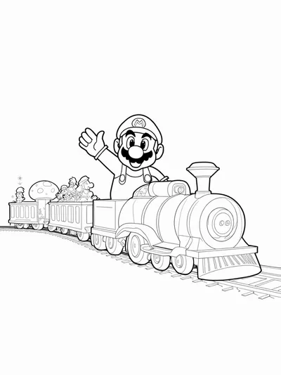 Mario’s train adventure