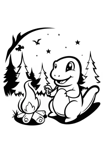 Charmander’s Campfire Fun Under the Stars