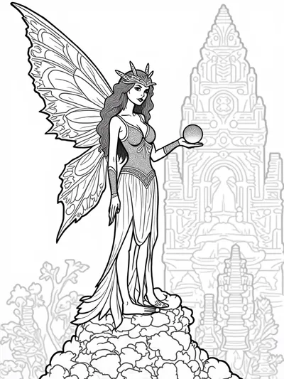 Lyra guarding the ancient temple