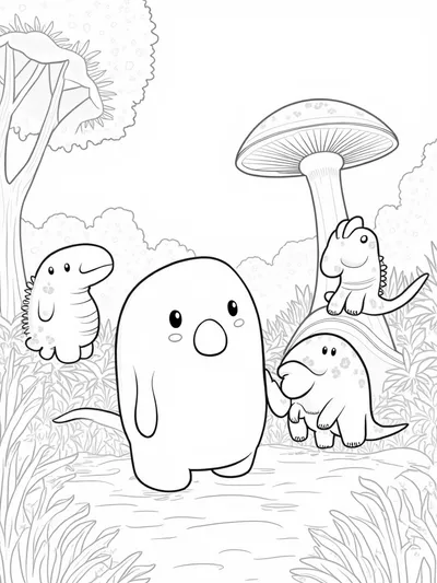 Squishmallow dinosaur and friends