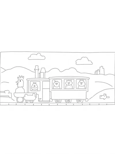 Chickens on a time-traveling train