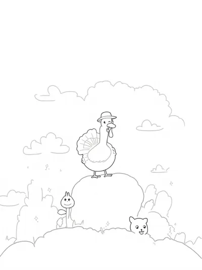 Turkey adventurer on a sky island