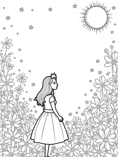 Alice in a celestial garden