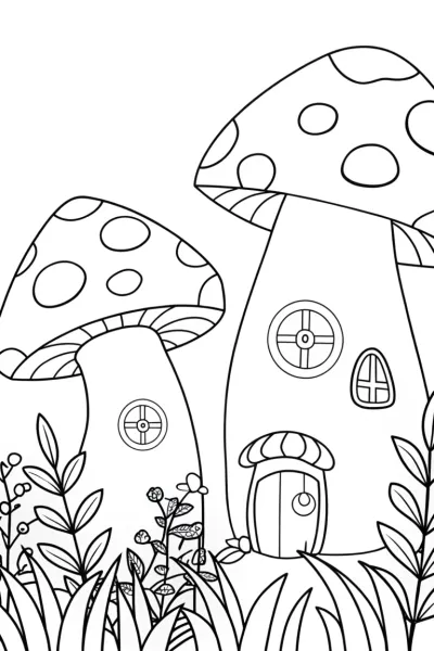 Mushrooms as timekeepers in a garden