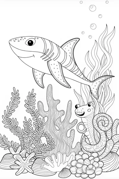 Sharks Exploring the Underwater World
