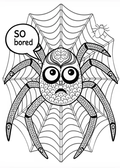 Spider in the Garden Web