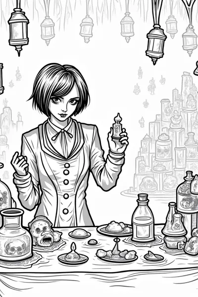 Wednesday Addams in the shadow market